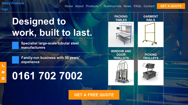 Steely Products | Warehouse Furniture & Trolley Manufacturer