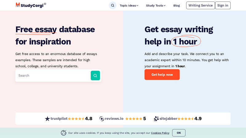 StudyCorgi? - Fast Essay Writing Help | Free Essay Samples