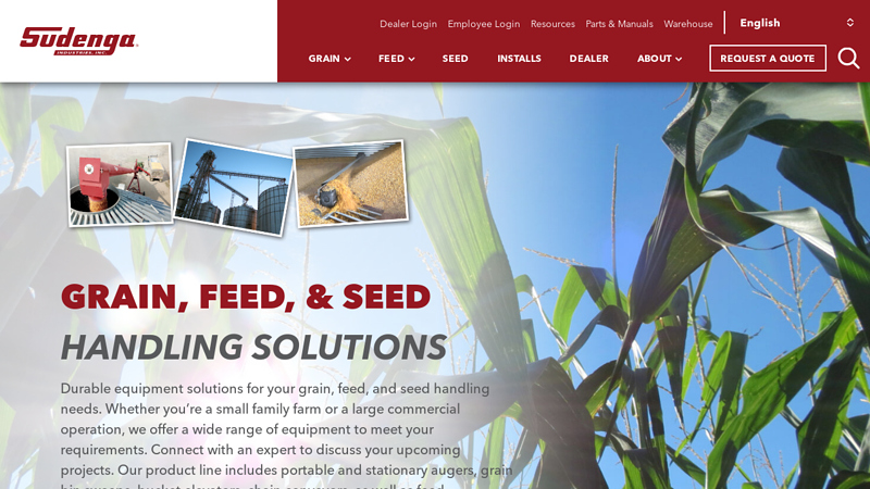 Home - Sudenga Industries Inc. - Grain, Feed, & Seed Handling Equipment
