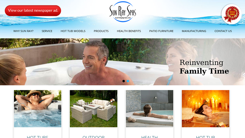 Sun Ray Hot Tubs & Patio: Edmonton Hot Tubs, Repair & Outdoor Furniture