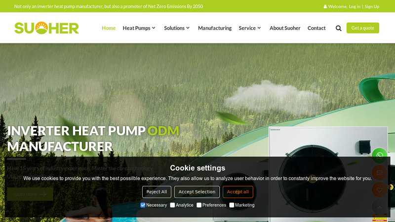 Image of Inverter Heat Pumps Manufacturer in China| Heat Pump Solutions