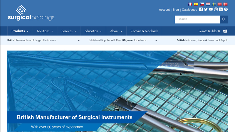 British Manufacturer & Supplier of Surgical Instruments