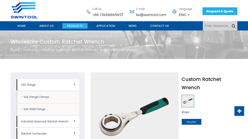 Image of Wholesale Custom Ratchet Wrench Suppliers, Company, Exporter