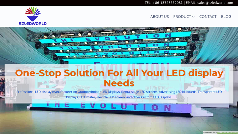 Image of Best LED display Manufacturer | supplier in Shenzhen China SZLEDWORLD ...