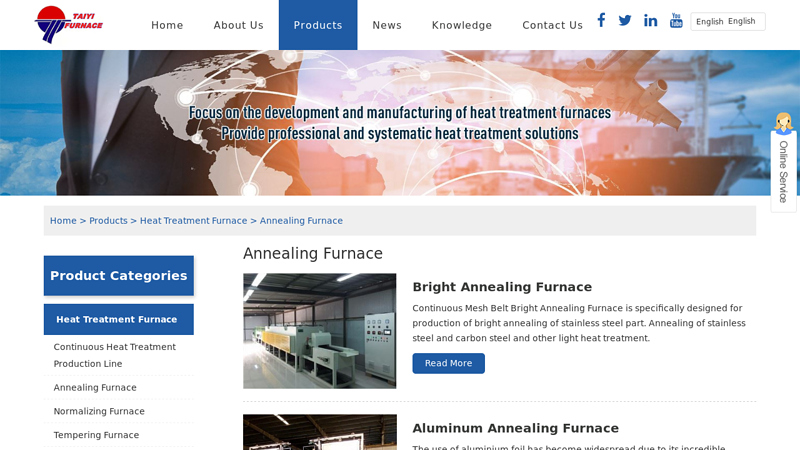 Image of China Annealing Furnace Suppliers, Manufacturers