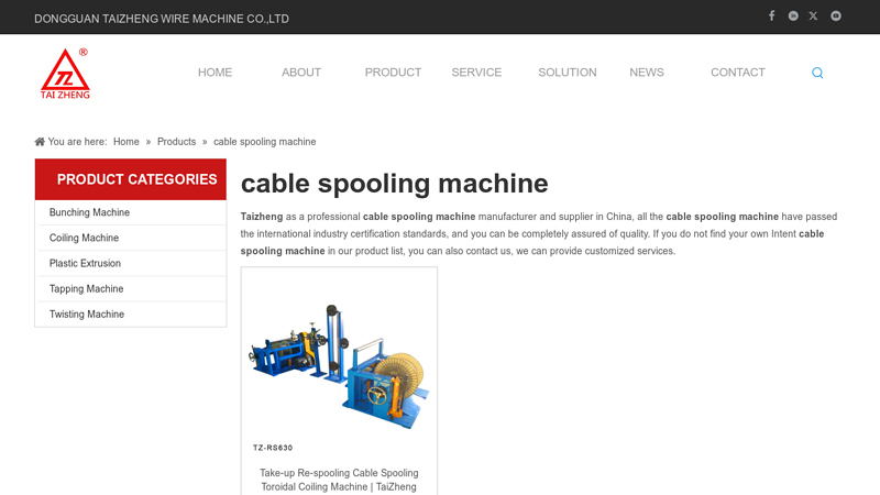 Image of China cable spooling machine manufacturers, cable spooling machine ...