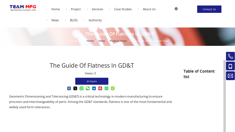 Image of The Guide Of Flatness In GD&T