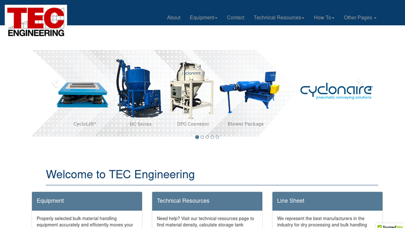 TEC Engineering - Bulk Material Handling Equipment Experts