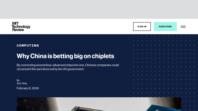 Image of Why China is betting big on chiplets | MIT Technology Review