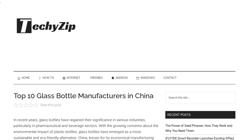 Image of Top 10 Glass Bottle Manufacturers in China