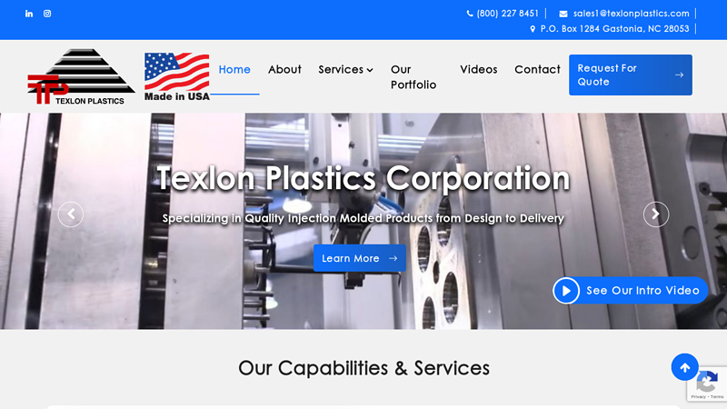 Texlon Plastics Corporation Specializes in Injection Molding Services and Precision Mold Making & Mold Repair