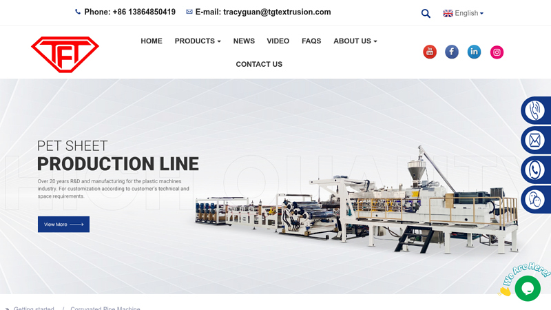 Image of Wholesale Corrugated Pipe Machine Manufacturer and Supplier, Factory ...