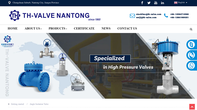 Image of China Cryogenic Valves Manufacturer and Supplier, Factory | TH Valve