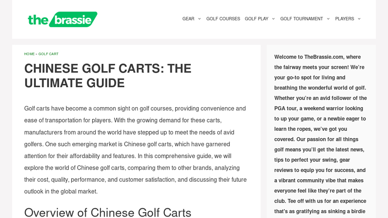 Image of Chinese Golf Carts: The Ultimate Guide