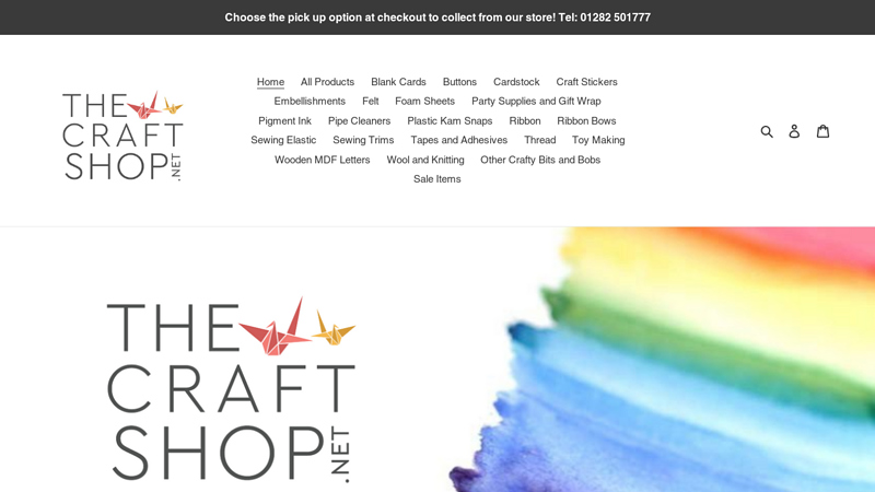 thecraftshop.net - for your essential craft supplies online C www.thecraftshop.net