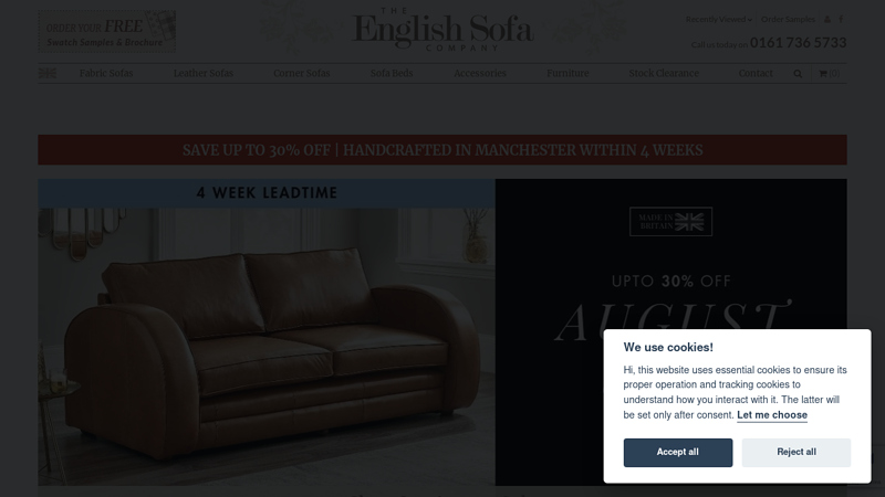 The English Sofa Company: UK Handmade & Bespoke Sofas & Settees