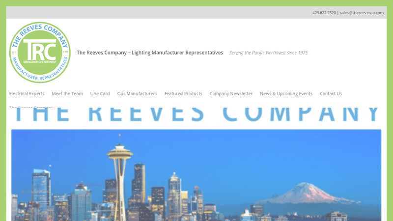 The Reeves Company C Lighting Manufacturer Representatives C Serving the Pacific Northwest since 1975