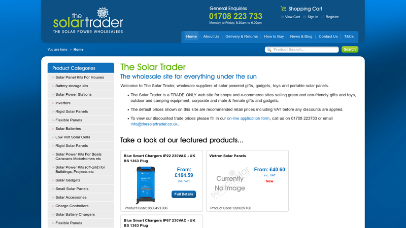 The Solar Trader: Wholesale solar panels, accessories, toys & gifts part of select solar limited