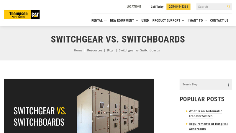 Image of Switchgear vs. Switchboards