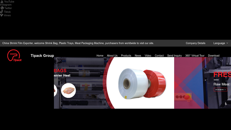 Shrink Film,Shrink Bag,Plastic Trays,Meat Packaging Machine Manufacturer and Supplier in China