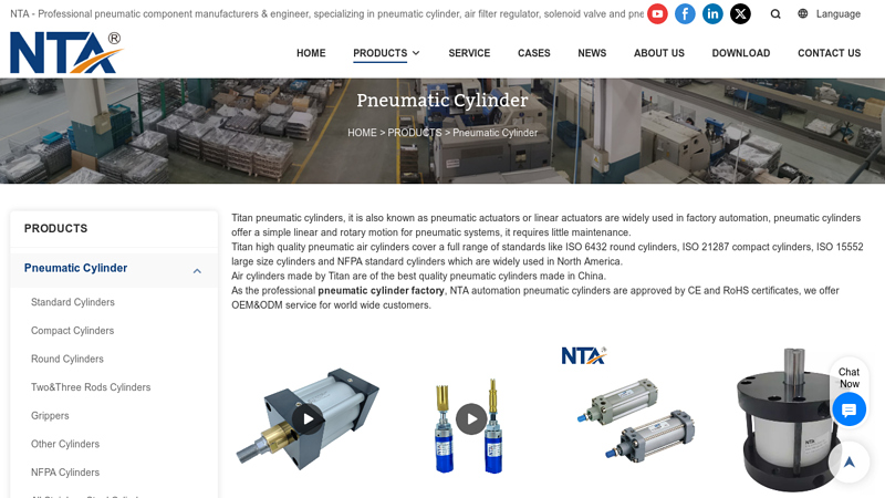 Image of Wholesale Pneumatic Air Cylinder China Factory & Supplier