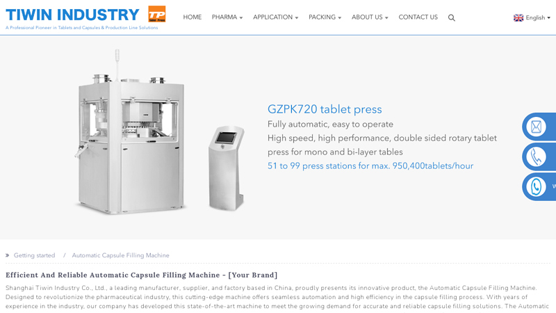Image of China Automatic Capsule Filling Machine Manufacturers and Factory ...