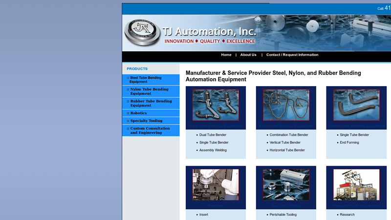Steel Tube, Nylon & Rubber Tube Bending Equipment: TJ Automation, Archbold, OH
