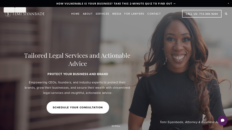Temi Siyanbade | TOS Legal | Houston TX lawyer focusing on LLC setup, trademarks, copyrights, contracts and business registration