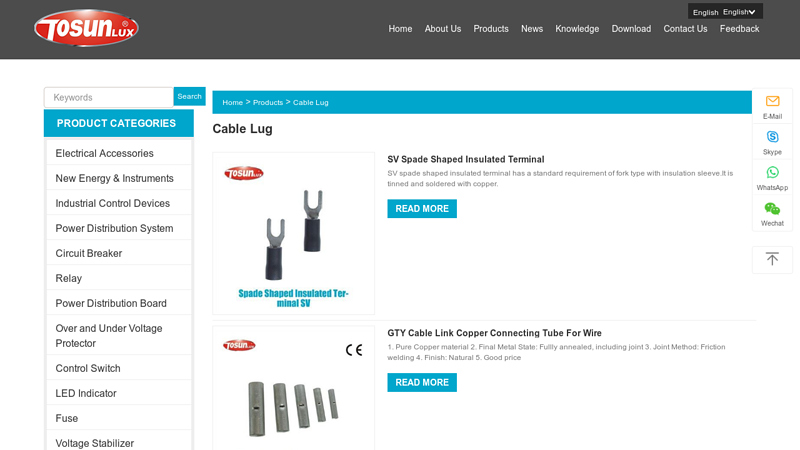 Image of China Cable Lug Suppliers