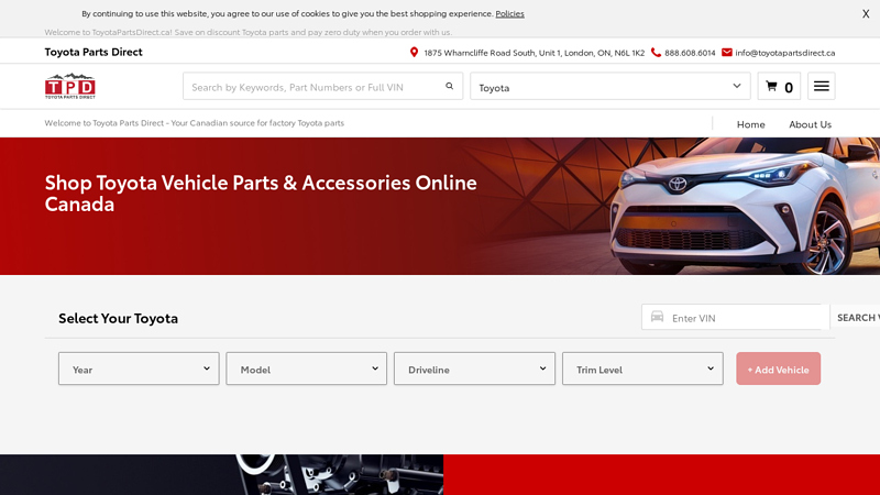 Discount OEM Toyota Parts and Accessories - ToyotaPartsDirect.com