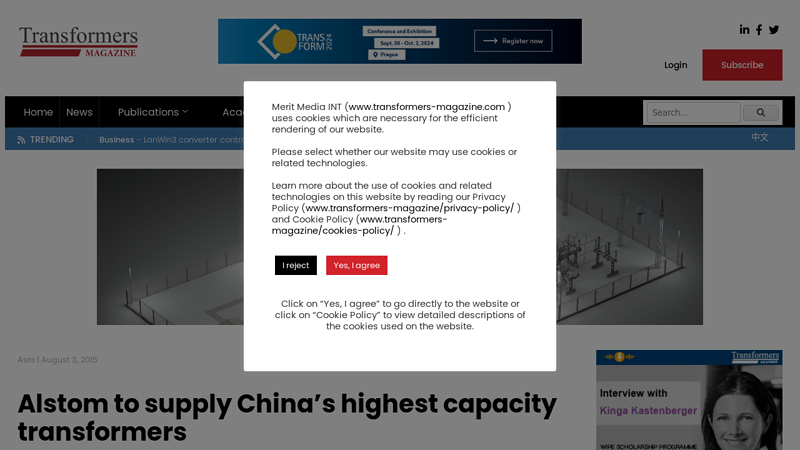 Image of Alstom to supply China