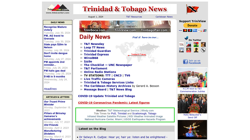 TRINIDAD AND TOBAGO NEWS : Trinidad and Tobago News, Views, Cultural Events and Newspapers