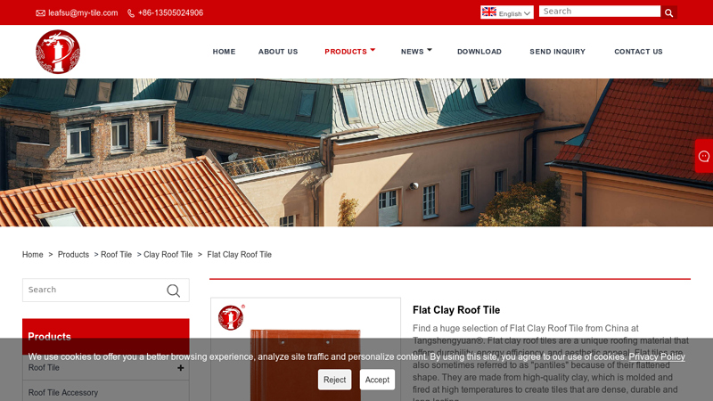 Image of China Clay Roof Tile Suppliers, Manufacturers and Factory