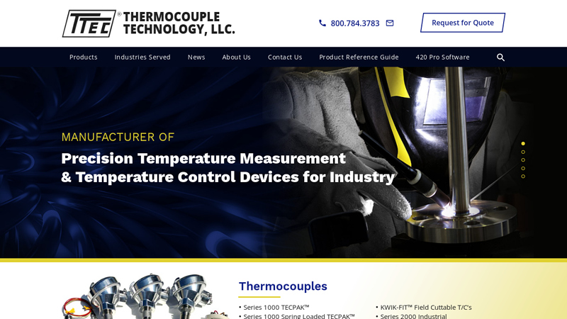 Thermocouples-RTD-Thermowell-Temperature-Quakertown,PA-Thermocouple Technology