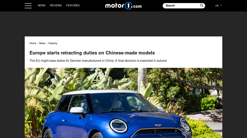 Image of Europe starts retracting duties on Chinese-made models