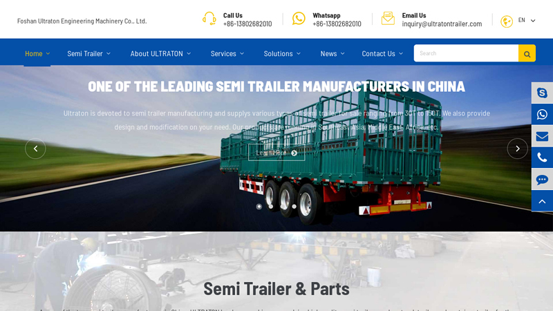 Image of Semi Truck Trailer Manufacturer, Supplier, Company, Factory China ...