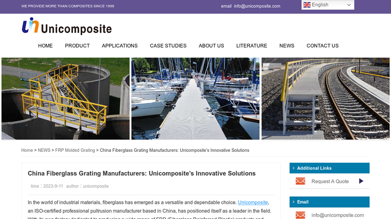 Image of China Fiberglass Grating Manufacturers | Unicomposite