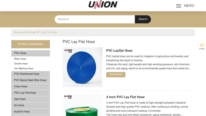 Image of China PVC Lay Flat Hose Manufacturers, Suppliers, Factory