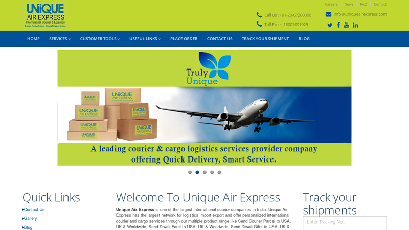 International Courier and Cargo Services, Send Courier Parcel to USA, UK & Worldwide, Send Diwali Faral to USA, UK & Worldwide, Send Diwali Gifts to USA, UK & Worldwide, International Courier Company, Unique Air Express
