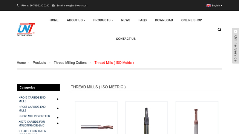 Image of China Thread Mills ( Iso Metric ) Factory, Thread Mills ( Iso Metric ...