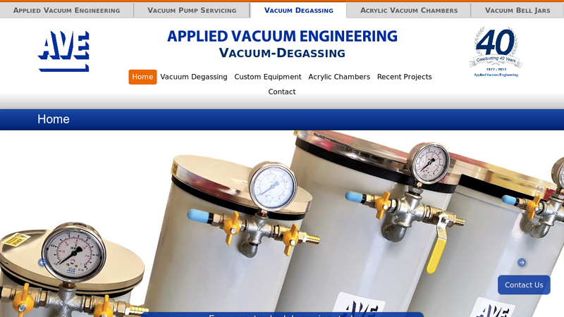 Vacuum Degassing Systems from AVE | Suitable for Various Applications