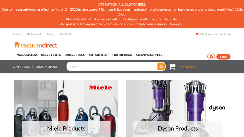 Vacuum Direct | Dyson | Miele | SEBO | Rug Doctor and More