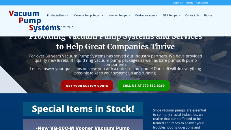 Home - Vacuum Pump Systems