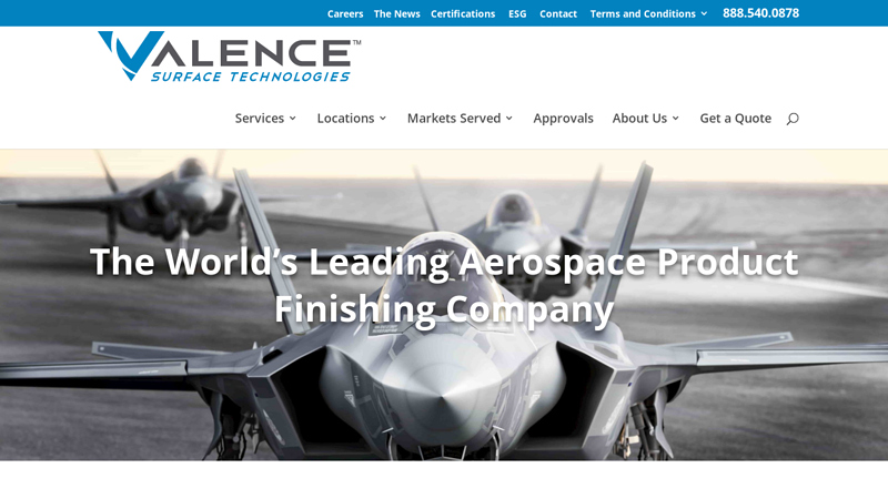 Aerospace Metal Finishing | Valence Surface Technologies