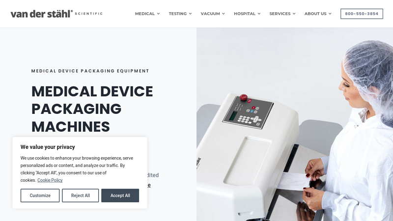 Medical Device Packaging Machines for Medicines - Vandersthal