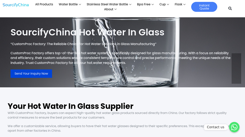 Image of Product hot water in glass Manufacturer in China.Your Reliable Trusted ...
