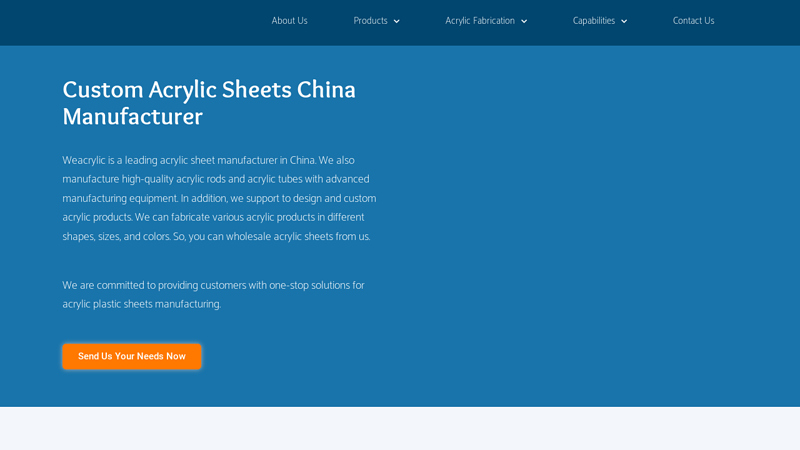 Image of Acrylic Sheet China Manufacturer Custom Fabrication I Weacrylic