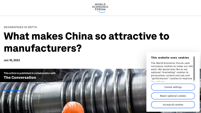 Image of What makes China so attractive to manufacturers?