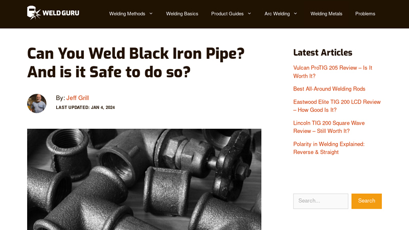 Image of Can You Weld Black Iron Pipe? And is it Safe?