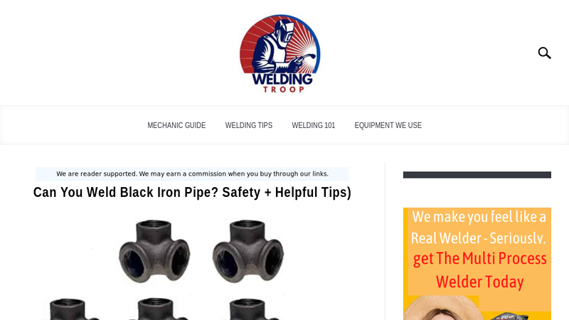 Image of Can You Weld Black Iron Pipe? Safety + Helpful Tips)